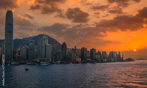 West Hong Kong Island At Sunset © Rich