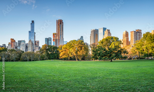 Fotografiet Central Park in autumn season, New York City, USA