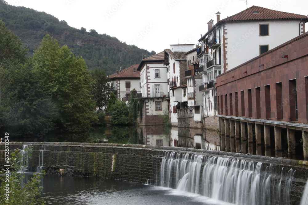 Classic Basque architecture in Elizondo, Navarre