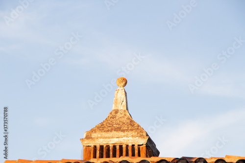 chimney of a house in pedrogao do alentejo photo