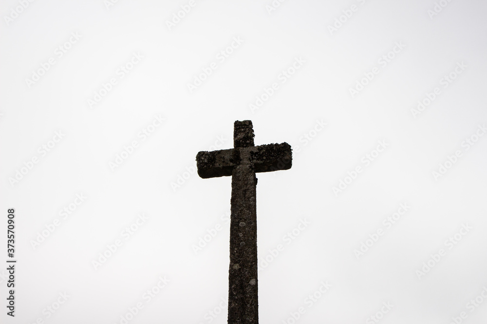 stone cross at geres in portugal