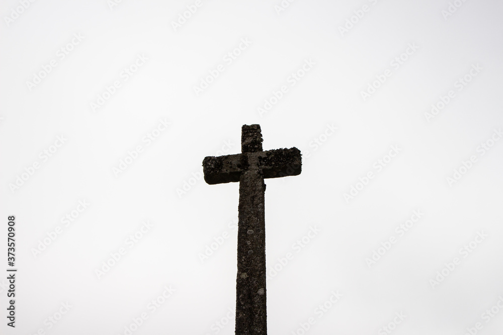 stone cross at geres in portugal stone cross at geres in portugal
