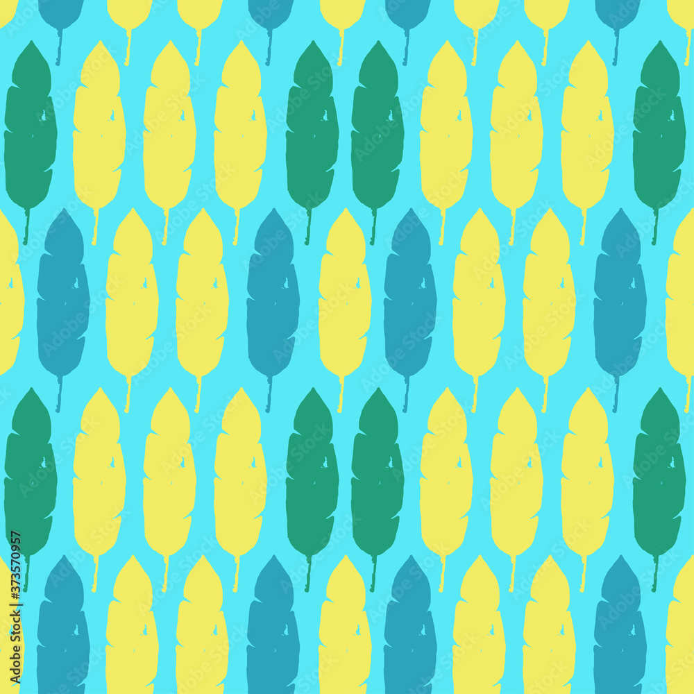 Modern Tropical Vector Seamless Pattern. Elegant Male Shirt Female Dress Texture. Dandelion Banana Leaves 
