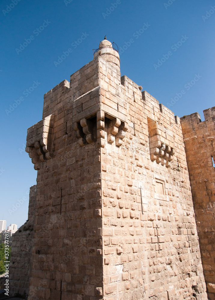 Old walls walk in Jerusalem