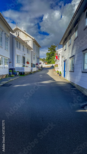 Fototapeta Naklejka Na Ścianę i Meble -  Songnestrand Egersund old small town
