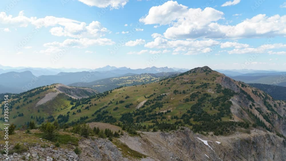 Time lapse of clouds flying above subalpine meadows of the North Cascades mountain range Time lapse of clouds flying above subalpine meadows of the North Cascades mountain range