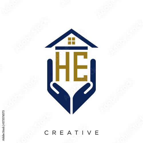 he home logo design vector icon symbol