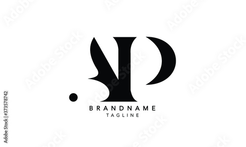 Alphabet letters Initials Monogram logo AP, PA, A and P photo