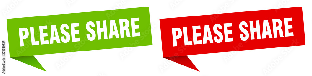 please share banner sign. please share speech bubble label set please share banner sign. please share speech bubble label set