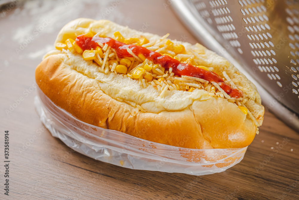 Brazilian Hot Dog Stock Photo