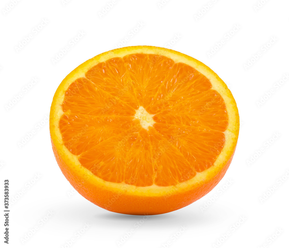 Orange slice isolated on white background Orange slice isolated on white background