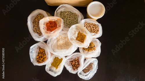 mix of natural foods