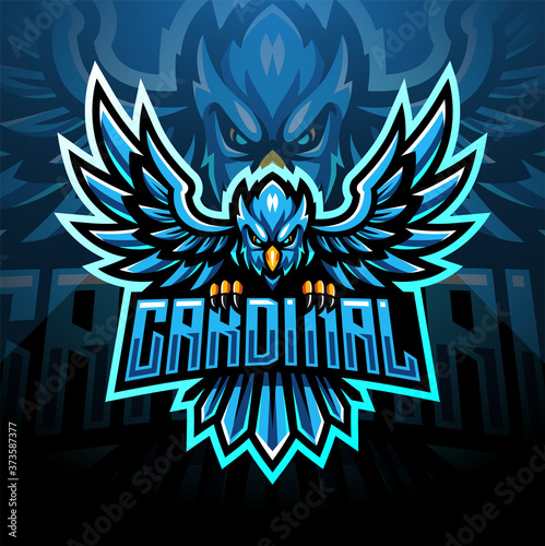 Cardinal esport mascot a logo design 
