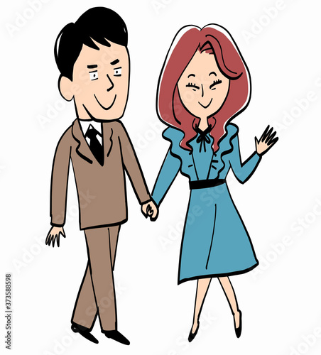 ビジネスマンとパートナー