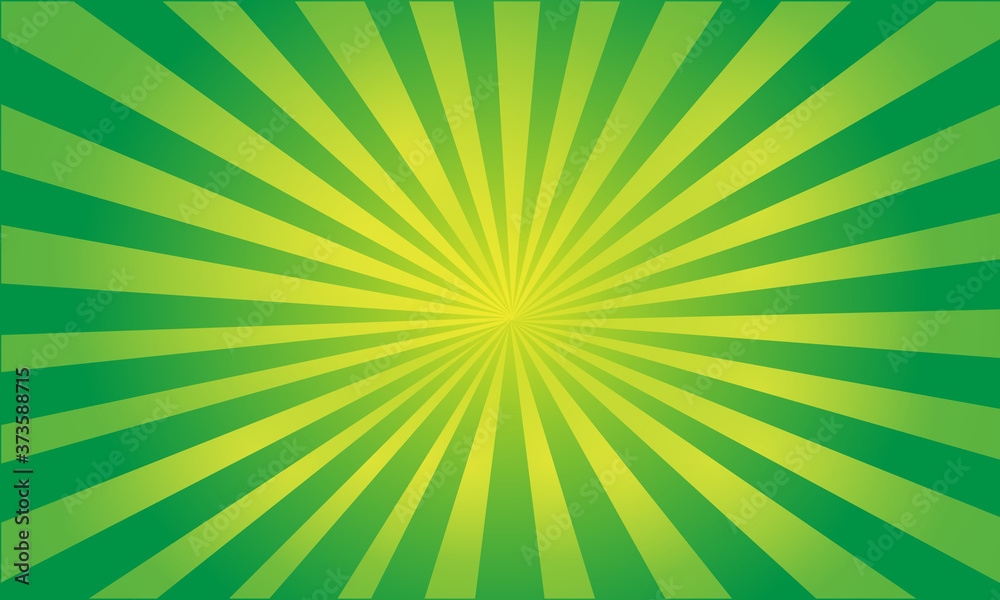 Fototapeta premium Sunshine vector background with light gradient. Abstract green wallpaper for banner.