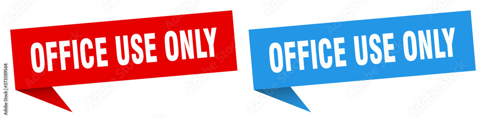 office use only banner sign. office use only speech bubble label set office use only banner sign. office use only speech bubble label set