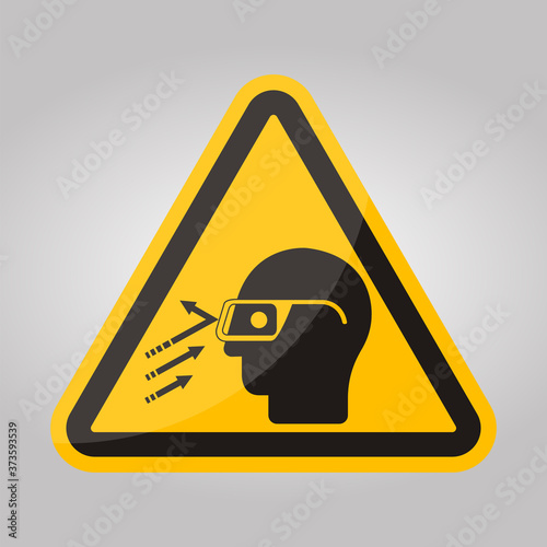 Flying Debris Wear Safety Glasses Symbol Sign, Vector Illustration, Isolate On White Background Label .EPS10