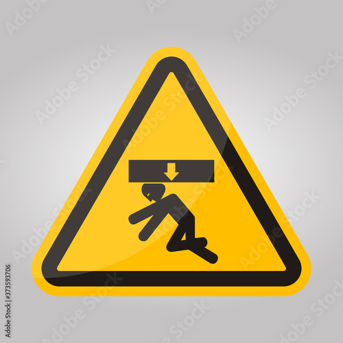 Body Crush Force From Above Symbol Sign, Vector Illustration, Isolate On White Background Label .EPS10