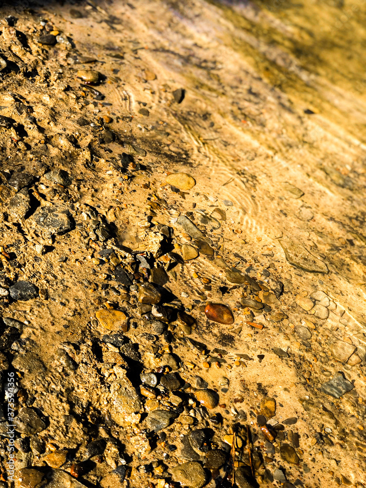 Pebbles and Glass in the local creek, Birmingham, Alabama