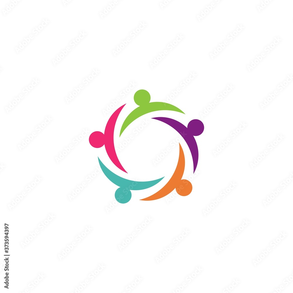 Fototapeta premium Community, network and social symbol