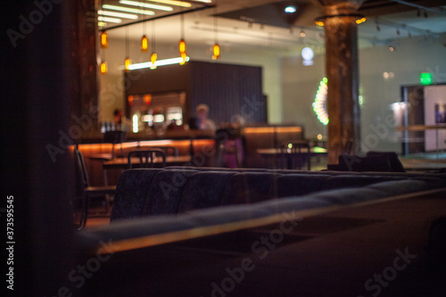 Closing bar at night