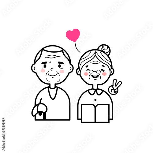 old people couple 