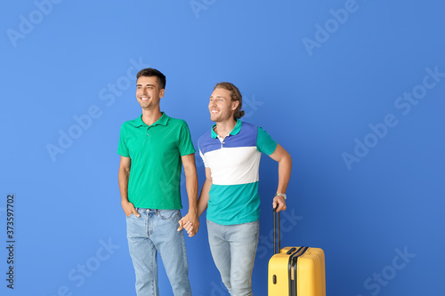 Couple of gay tourists on c...