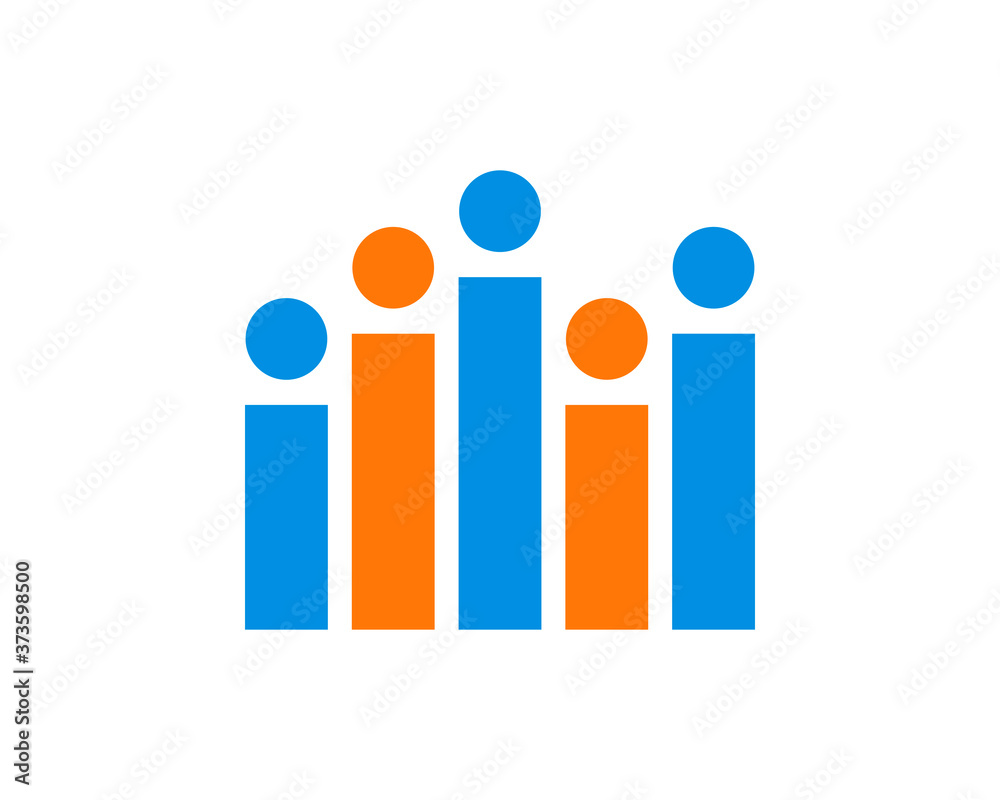 Team work connection logo Team work connection logo