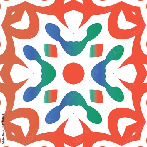 Antique ornate tiles talavera mexico.