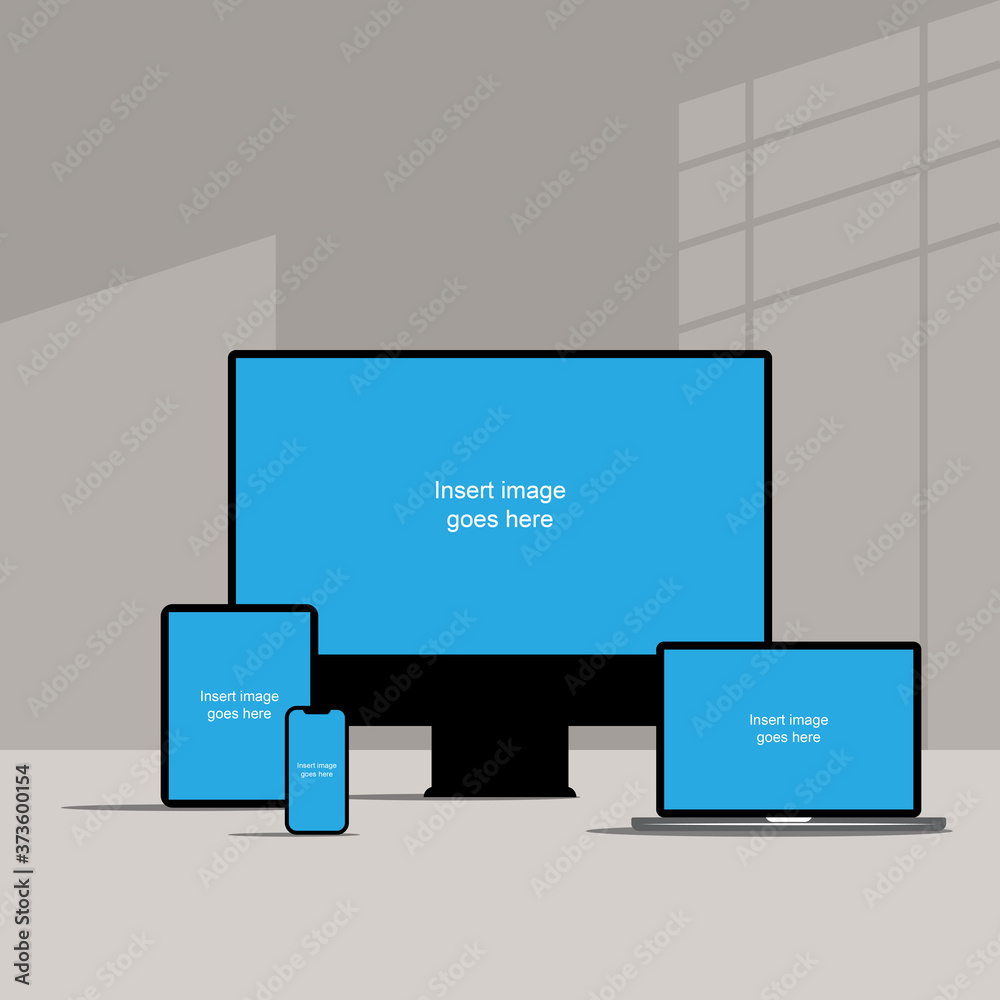 Set of pc, tablet, laptop, handphone in a flat vector style. Layout with a blank screen on an isolated background.
Vector graphics for presentations. template, banner or website eps 10 Set of pc, tablet, laptop, handphone in a flat vector style. Layout with a blank screen on an isolated background.
Vector graphics for presentations. template, banner or website eps 10