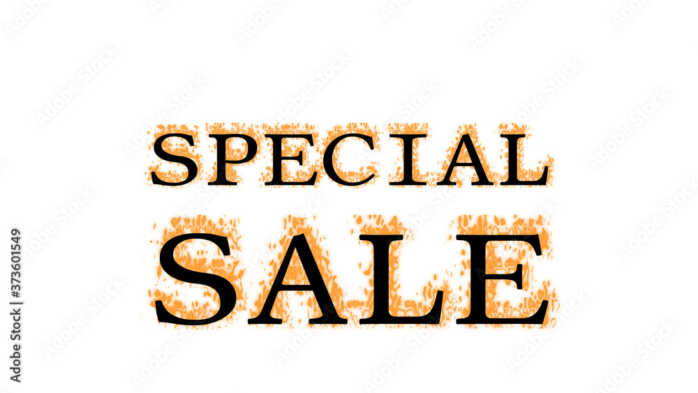 Special Sale fire text effect white isolated background. animated text effect with high visual impact. letter and text effect. Special Sale fire text effect white isolated background. animated text effect with high visual impact. letter and text effect.