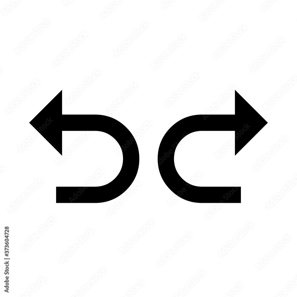 redo and undo button, turn back and return icon redo and undo button, turn back and return icon