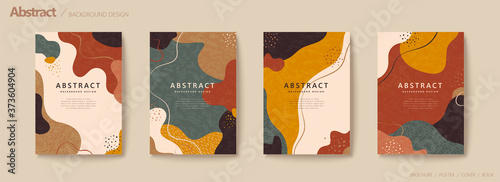 Abstract autumn color flow flyer