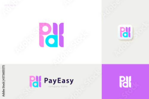 Pay easy logo set
