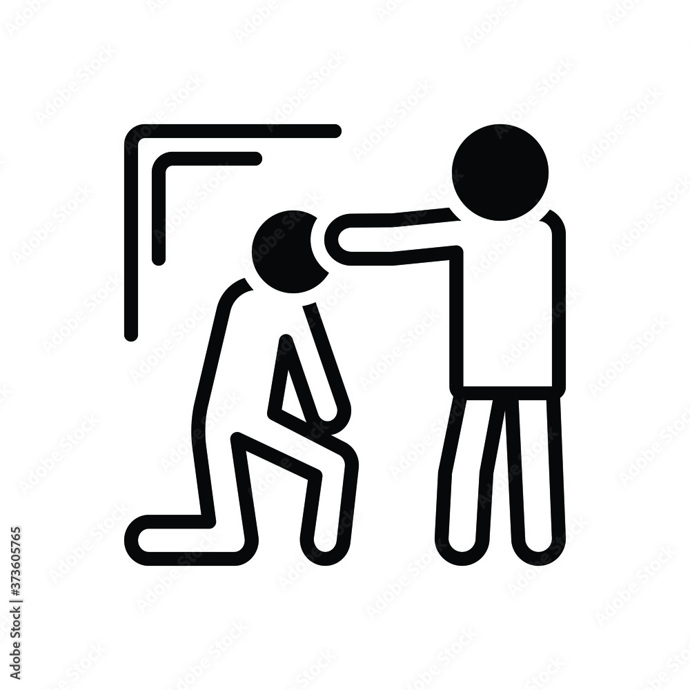 Fototapeta premium Black solid icon for convince