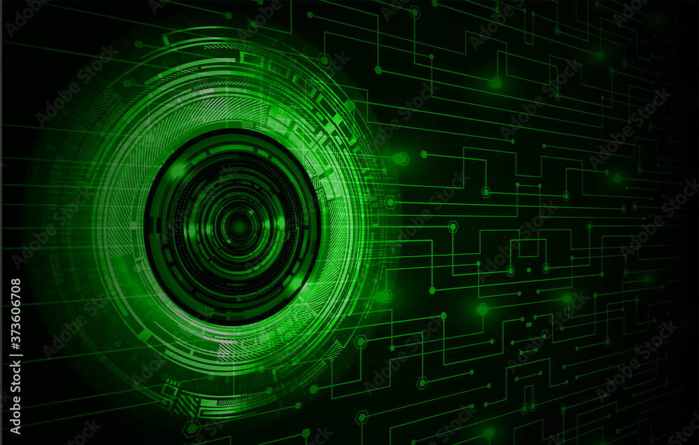 Blue eye cyber circuit future technology concept background Blue eye cyber circuit future technology concept background