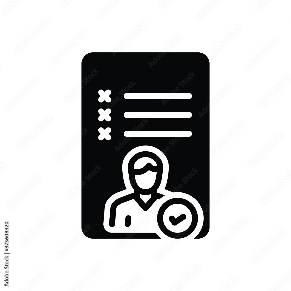 Black solid icon for attend Black solid icon for attend