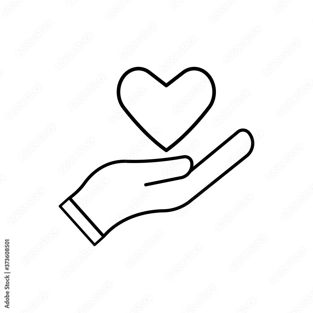 Charity icon illustration, to commemorate the international day charity. Design template vector Charity icon illustration, to commemorate the international day charity. Design template vector