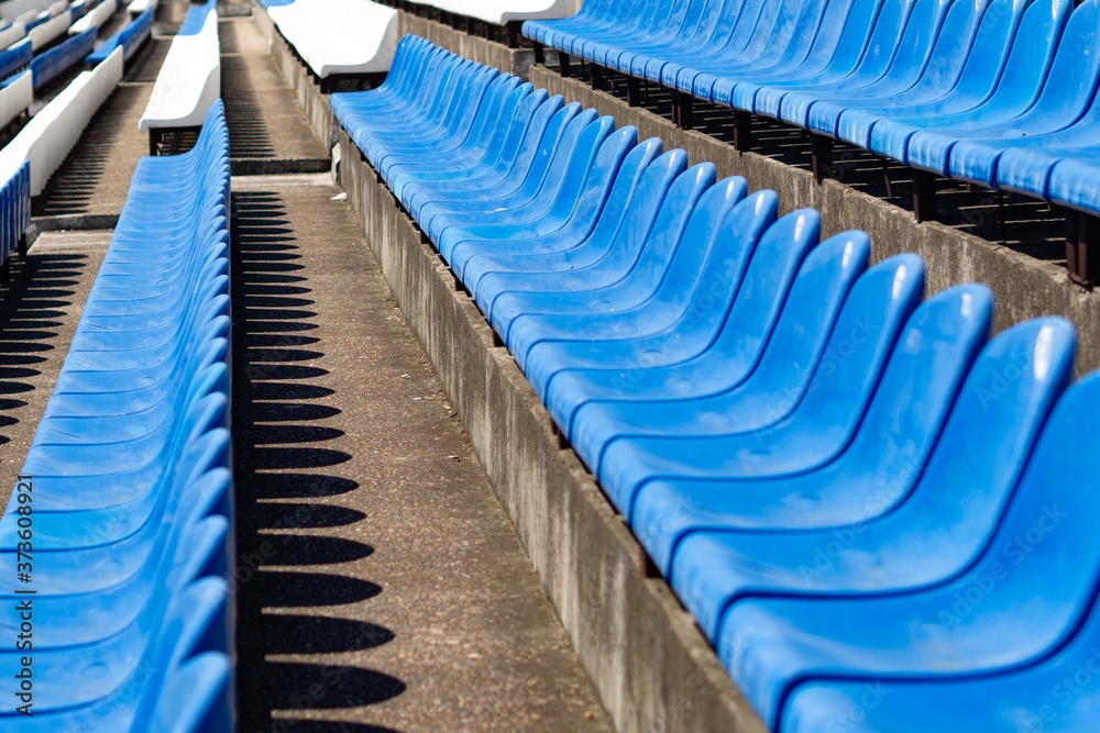 empty stands at the stadium No people