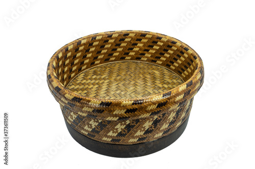 Wicker Basket  isolated on white background