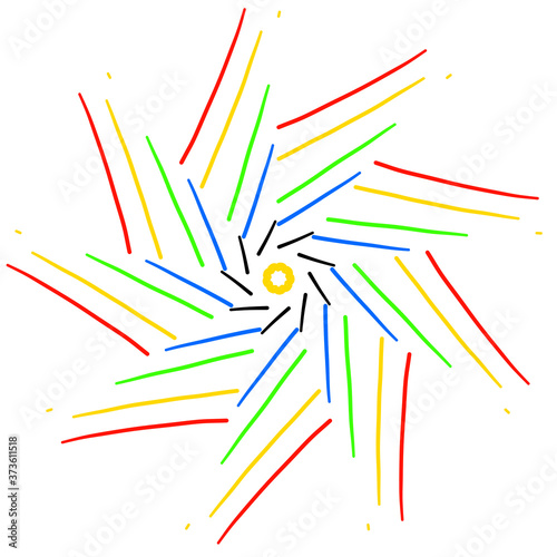 Circular pattern in form of mandala for Henna, Mehndi, tattoo, decoration. Colourful design. Coloring book page.
