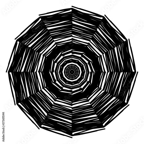 Circular pattern in form of mandala for Henna, Mehndi, tattoo, decoration. Decorative ornament in ethnic oriental style. Coloring book page.