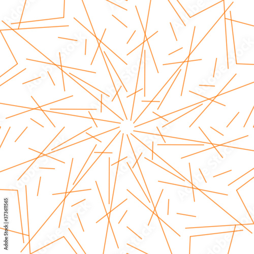 Modern trendy pattern in form of mandala for Henna, Mehndi, tattoo, decoration, background. Star like pattern. Trendy geometric lines design.