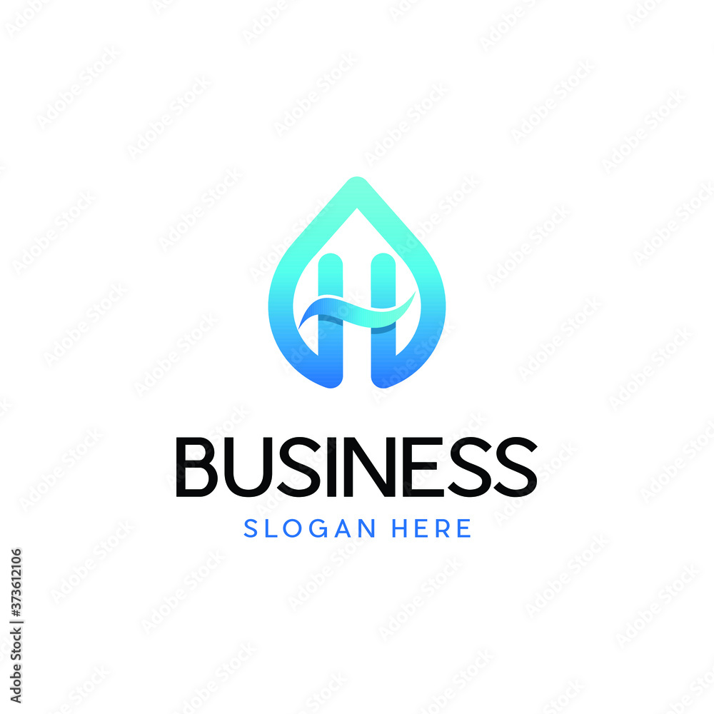 Letter H water drop logo icon design template elements, Drop Logo Concept sign icon symbol Design with Letter H. Water Drop Logo Design. Vector illustration logo template Letter H water drop logo icon design template elements, Drop Logo Concept sign icon symbol Design with Letter H. Water Drop Logo Design. Vector illustration logo template