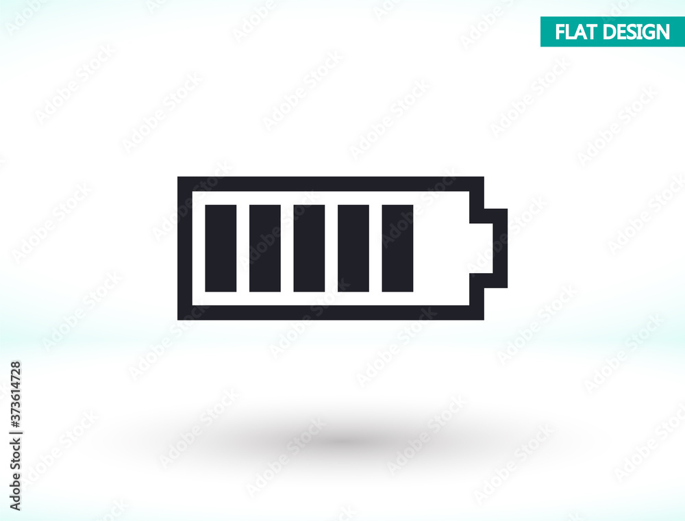 Battery vector icon , lorem ipsum Flat design Battery vector icon , lorem ipsum Flat design