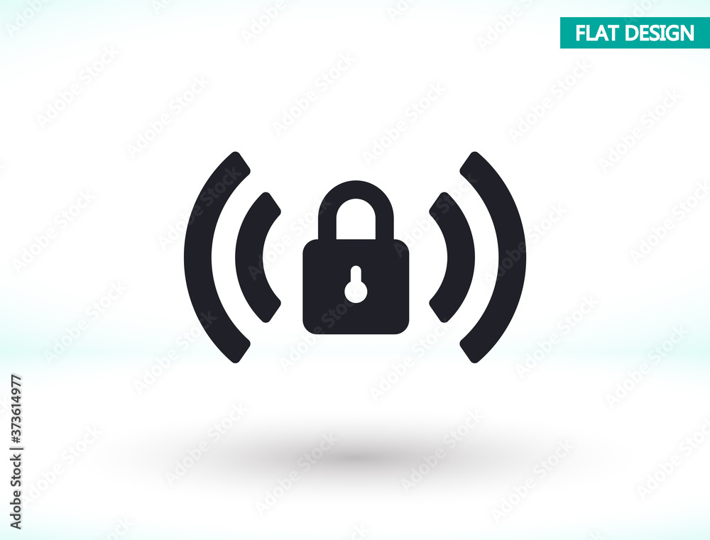 Wi fi password vector icon , lorem ipsum Flat design Wi fi password vector icon , lorem ipsum Flat design