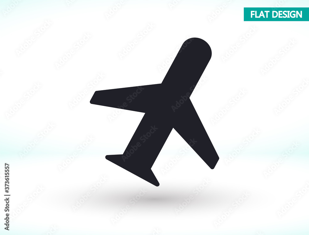 Obraz premium Aircraft vector icon , lorem ipsum Flat design