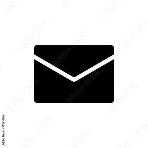 mail button icon isolated vector