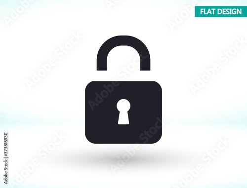 Free Download Lock - vector icon , lorem ipsum Flat design - GFXLoad