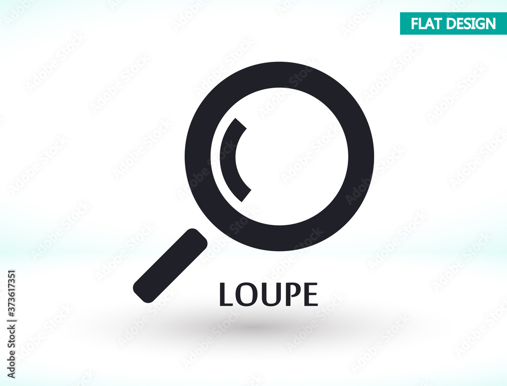 Magnifier with a man vector icon , lorem ipsum Flat design Magnifier with a man vector icon , lorem ipsum Flat design